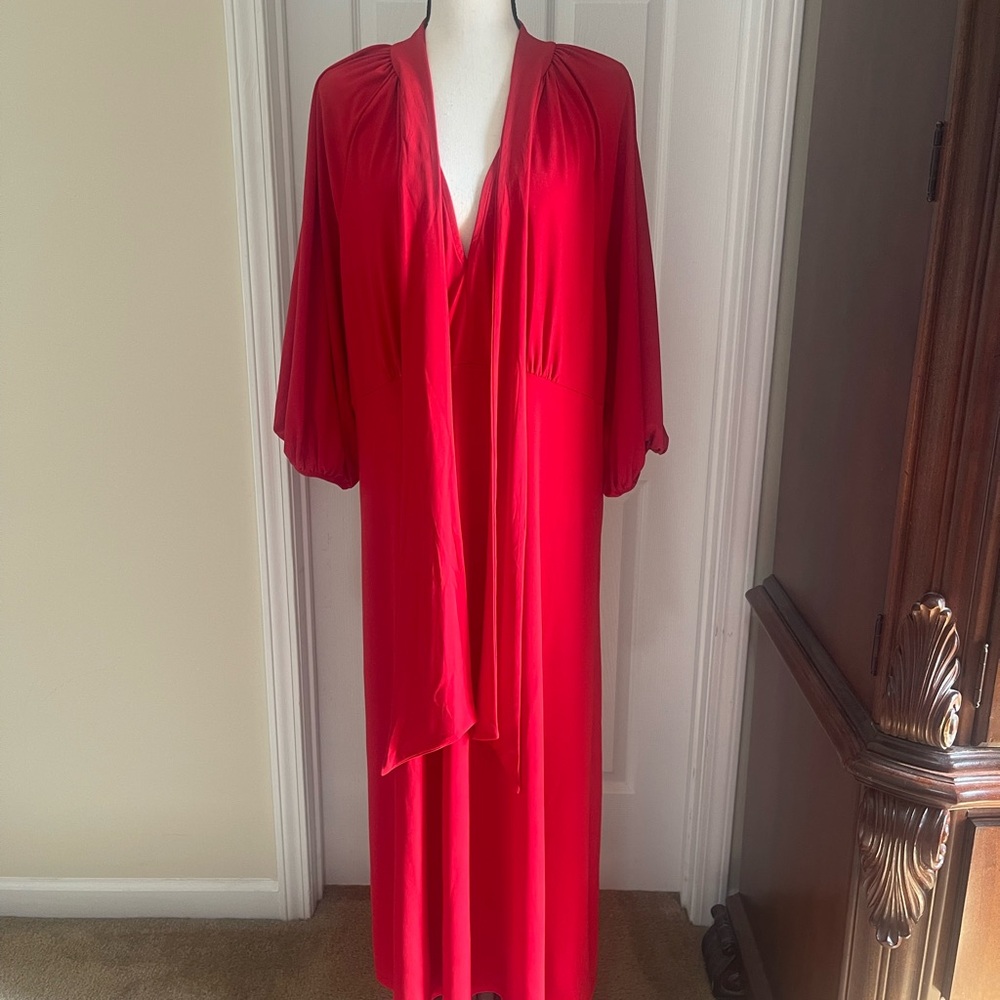 Eloquii Red Maxi Dress - Picture 2 of 12